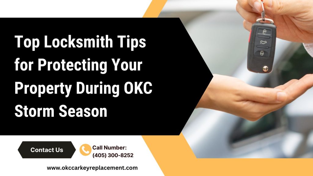 Expert locksmith in OKC installing a high-security lock
